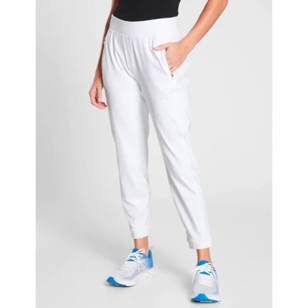 Athleta White Track Pants